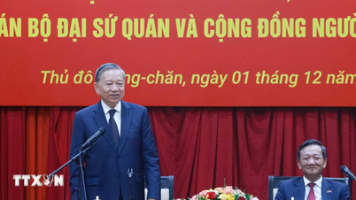 เลขาธิการชื่นชมบทบาทของชุมชนชาวเวียดนามในลาวในฐานะสะพานมิตรภาพเป็นอย่างยิ่ง