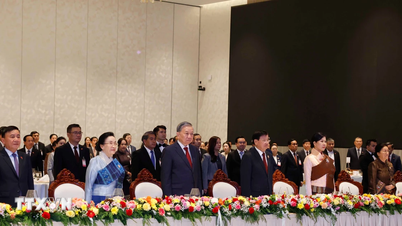 Tổng Bí thư Tô Lâm và Phu nhân dự chiêu đãi cấp Nhà nước tại Lào