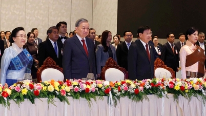 ト・ラム事務総長、ラオスでの国賓歓迎に出席