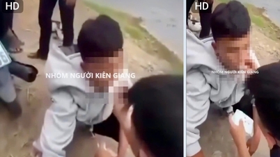 นักเรียนชายชั้นมัธยมศึกษาปีที่ 4 ในจังหวัดอานซาง ถูกกลุ่มเพื่อนทำร้ายร่างกายและมีผ้าอนามัยยัดอยู่ในปาก