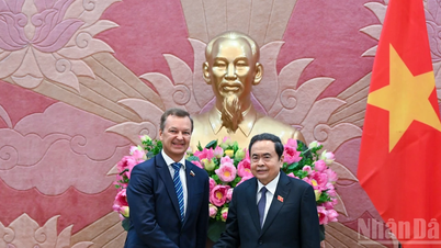 [Foto] Pengerusi Perhimpunan Kebangsaan Tran Thanh Man menerima Naib Pengerusi Pertama Majlis Persekutuan Perhimpunan Persekutuan Persekutuan Rusia