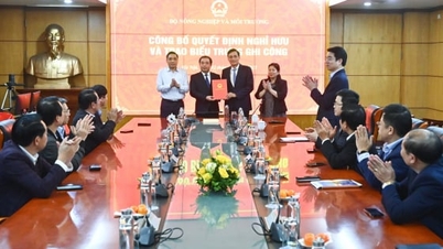 הכרזה על החלטת פרישה בהתאם למשטר עם סגן השר טראן קווי קיין