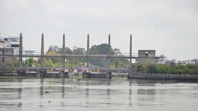 An Giang opera um sistema de esgoto para atender à produção, à prevenção e controle de enchentes e às marés altas.
