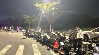 Xử lý nhóm thanh thiếu niên tụ tập chạy xe máy nẹt pô