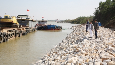 Bac Ninh: Menyingkirkan hambatan dan dengan cepat mengatasi insiden tanah longsor di tanggul Duong Huu
