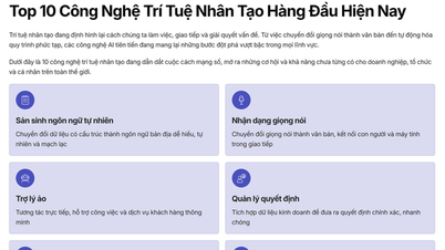 10 อันดับเทคโนโลยีปัญญาประดิษฐ์ที่นำยุคดิจิทัล