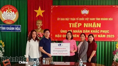 Empresas apoiam a província de Khanh Hoa na superação dos danos causados ​​pelas inundações, estimados em mais de 1 bilhão de VND.