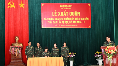 انطلقت الفرقة العاشرة (الفيلق 34) لبناء منازل للأشخاص الذين انهارت منازلهم بسبب الفيضانات.