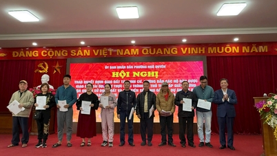 এনগো কুয়েন ওয়ার্ডের ৭৫টি পরিবারকে পুনর্বাসনের জমি বরাদ্দ দেওয়া হয়েছিল।