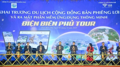 Dien Bien: Inauguración del sitio de turismo comunitario de la aldea de Phieng Loi y lanzamiento del software de turismo inteligente "Dien Bien Tour"
