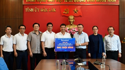 سیلاب سے متاثرہ لوگوں کی مدد کے لیے Sacombank سے 500 ملین VND موصول ہوئے۔