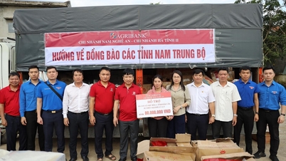 Филиалы Agribank Nam Nghe An и Ha Tinh II оказывают поддержку более чем на 500 миллионов донгов жителям районов, пострадавших от наводнения.