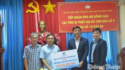 Divulgar publicamente informações sobre contribuições e apoio às pessoas afetadas pela tempestade nº 9 e pela tempestade nº 10.