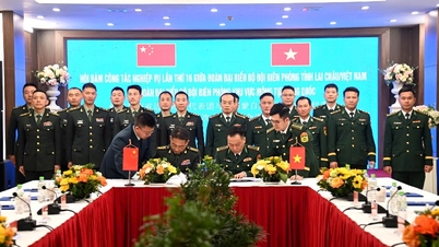 Conversaciones entre la delegación de la Guardia Fronteriza Provincial de Lai Chau (Vietnam) y la delegación de la Guardia Fronteriza Regional de Mong Tu (China)