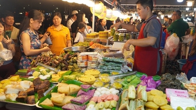 Кулинарный взрыв с серией привлекательных блюд на пляже Бэк-Бич в Вунгтау
