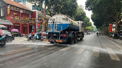 Hanoi kommer att spruta dimma och spola gator för att minska föroreningar.