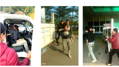 وساعدت شرطة بلدية فيت هونغ على الفور في نقل المريض إلى غرفة الطوارئ.