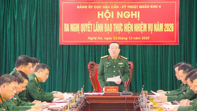 El Comité del Partido del Departamento Logístico y Técnico de la Región Militar 4 emitió una resolución para liderar la implementación de las tareas en 2026.