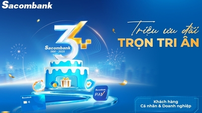 Selamat ulang tahun, Sacombank mengucapkan terima kasih kepada nasabah
