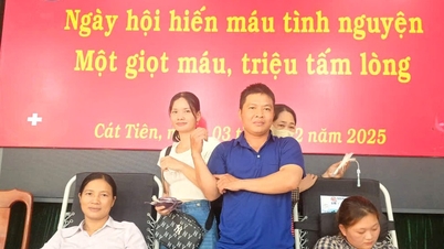 Menerima 176 kantong darah di Festival Donor Darah di Kelurahan Cat Tien