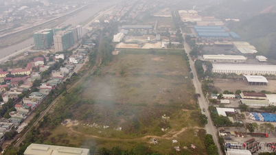 Lokasi siap untuk upacara peletakan batu pertama proyek kereta api Lao Cai - Hanoi - Hai Phong