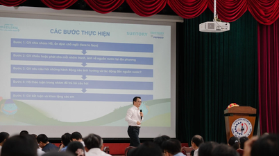 An Giang integra conteúdo educativo sobre economia de água no ensino fundamental.