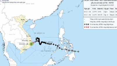 Une dépression tropicale provoque une mer agitée dans la zone maritime de Dak Lak-Khanh Hoa.