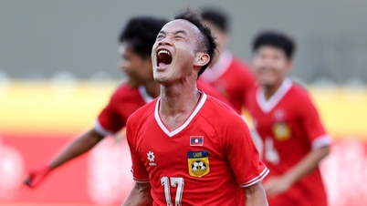U22 ভিয়েতনাম - U22 লাওস (প্রথমার্ধের শেষে) 1-1: খাম্পানে সমতায়