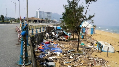 ティエンカム：嵐と洪水の後、ゴミで溢れたビーチの現状