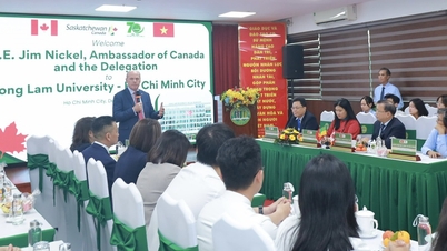 ឯកអគ្គរដ្ឋទូតកាណាដាប្រចាំនៅវៀតណាម ចែករំលែកនិន្នាការកសិកម្មនិរន្តរភាពជាមួយនិស្សិត