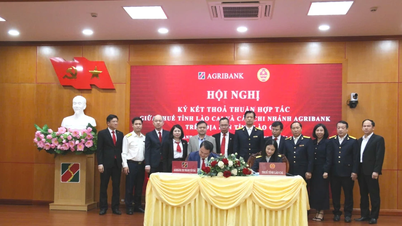 لائو کای: اداره مالیات و 4 شعبه بانک کشاورزی توافق‌نامه همکاری در مورد سازوکار حذف مالیات یکجا امضا کردند