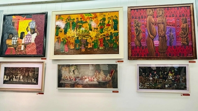 Présentation de 100 œuvres représentatives du concours de peinture « Le patrimoine culturel vietnamien à travers la peinture »