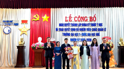 การจัดตั้งคณะเทคนิคการแพทย์ภายใต้มหาวิทยาลัยการแพทย์และเภสัชกรรมเว้