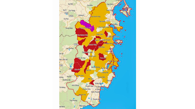 ការព្រមានអំពីទឹកជំនន់ ការបាក់ដី និងការបាក់ដីនៅ Khanh Hoa