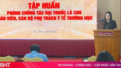 Nâng cao kiến thức cho giáo viên, cán bộ y tế học đường về phòng, chống tác hại thuốc lá