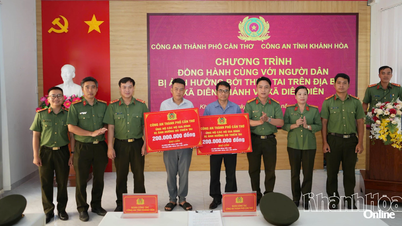 Městská policie v Can Tho pomáhá obyvatelům Khanh Hoa překonat následky povodní