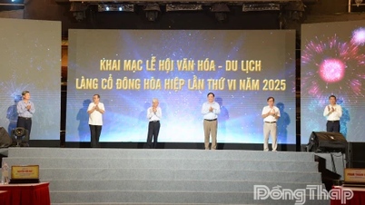 Åpning av den 6. kultur- og turismefestivalen i den gamle landsbyen Dong Hoa Hiep i 2025