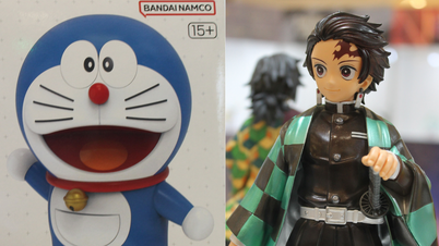 Zie modellen van Doraemon, Gundam en Kimetsu No Yaiba op de Bandai Pop-up tentoonstelling