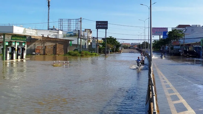 Lam Dong: Många sträckor på riksväg 1 är blockerade på grund av översvämningar