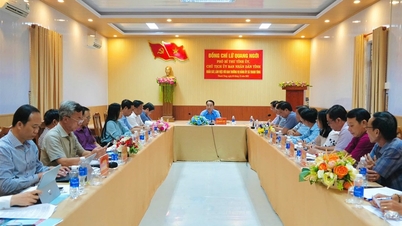 Der Vorsitzende des Provinzvolkskomitees, Lu Quang Ngoi, arbeitete mit dem Ständigen Ausschuss des Parteikomitees der Kommune Thanh Tung zusammen.