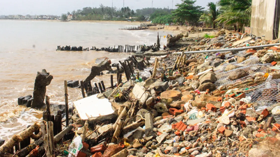 क्वांग न्गाई: उच्च ज्वार के कारण अन हाई समुद्र तट पर कटाव