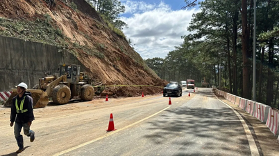 لام دونج: يُسمح للمركبات مؤقتًا بالتنقل عبر ممر برين