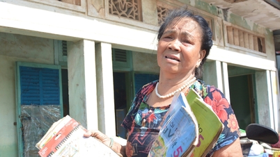 홍수로 인해 빈투안 구시가지의 많은 지역이 여전히 침수되어 있습니다.