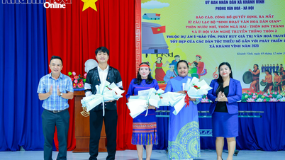Khanh Vinh kommune lanserte to folkekulturelle aktivitetsklubber og én tradisjonell kunstgruppe