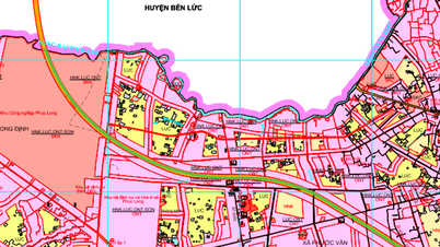 Planejamento de duas rotas principais na comuna de Long Cang, Long An