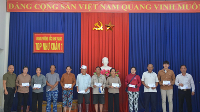 מועדון הנסיעות של אונסק"ו בהאנוי העניק 200 מיליון וונד לתמיכה באוכלוסיות ברובע בק נה טראנג וברובע הואה טאנג.