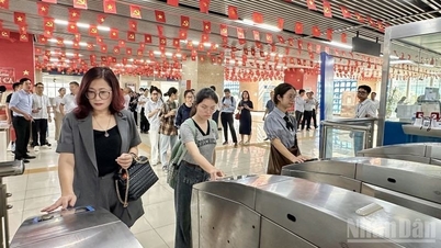 Επίσημη εφαρμογή βιομετρικής ταυτοποίησης και πληρωμής χωρίς μετρητά στο μετρό Cat Linh - Ha Dong