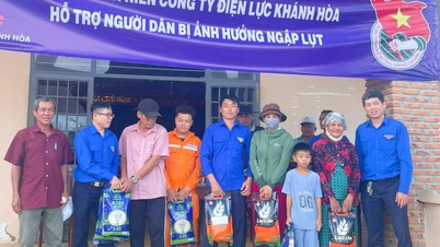 Kesatuan Belia Syarikat Kuasa Khanh Hoa menyumbangkan 500 tan beras untuk menyokong penduduk di kawasan yang dilanda banjir.