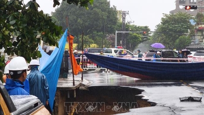 Incidente do "buraco da morte" em Da Nang: moradores evacuam proativamente em caso de risco de insegurança.