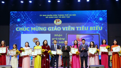 Hanói premia 180 professores de destaque do ensino secundário em nível municipal.